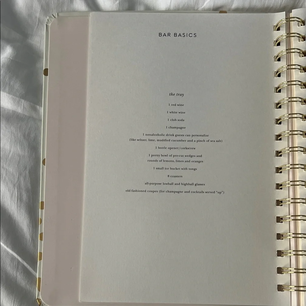 kate spade Cheers Planner with Gold Dots